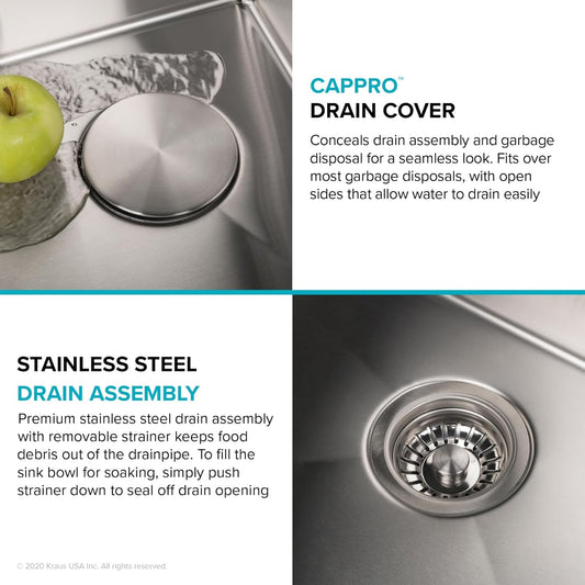 10-Inch Undermount Single Bowl Stainless Steel Bar Kitchen Sink, 16-Gauge