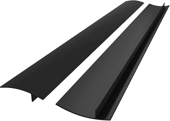 Silicone Stove Gap Covers 2 Pack, 21" Food Grade Flexible Gap Filler Between Stove and Counter, Semi-Clear