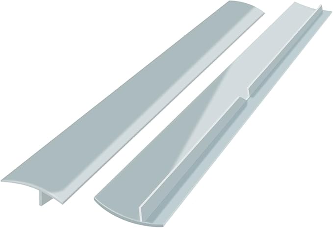 Silicone Stove Gap Cover 21" (2 Pack, Black) – Heat Resistant Kitchen Counter Gap Filler, Easy to Clean Stove Guard Between Stove and Counter