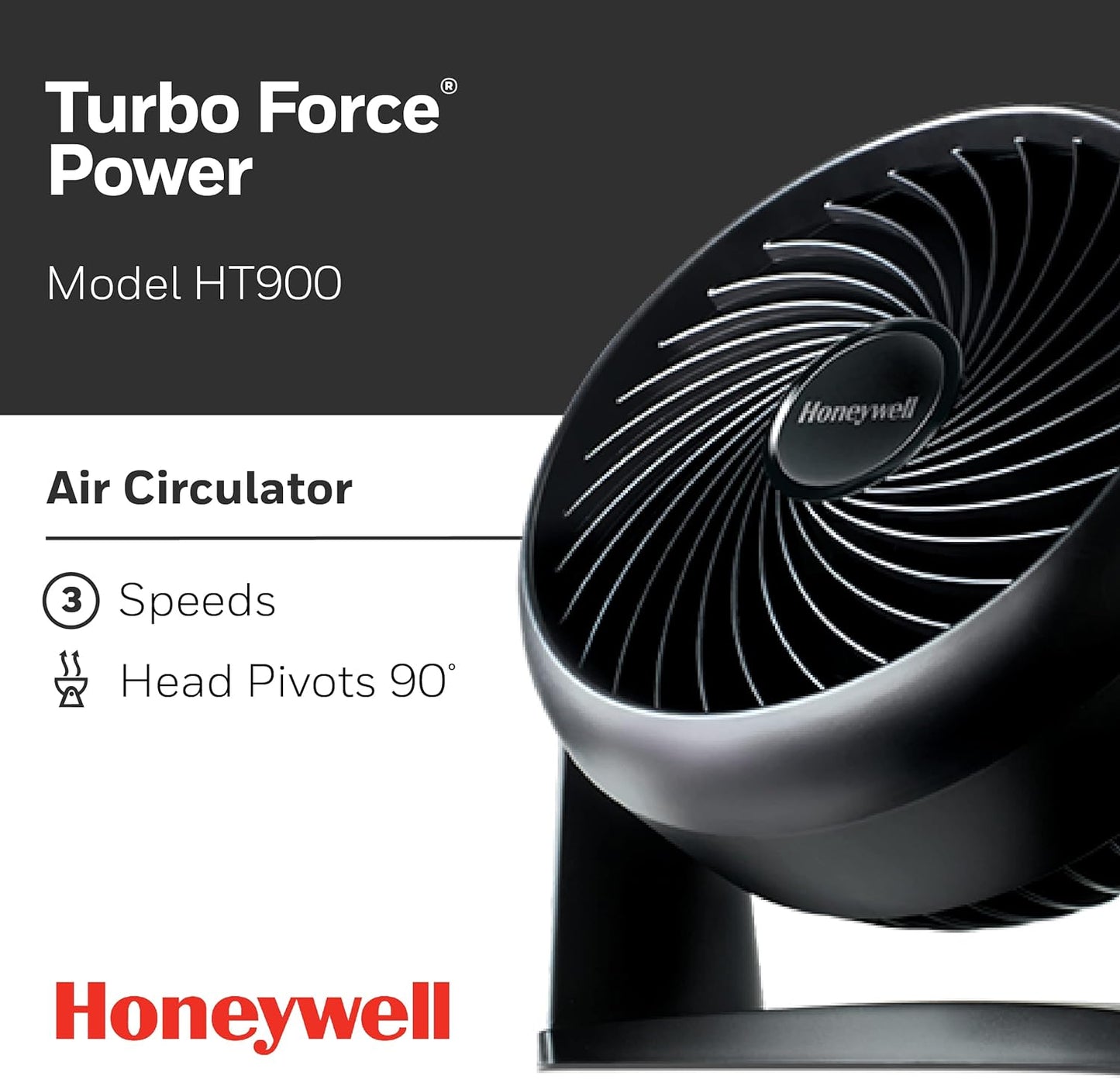 Turboforce Fan, 11" Compact Table or Floor Air Circulator Fan