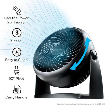 Turboforce Fan, 11" Compact Table or Floor Air Circulator Fan