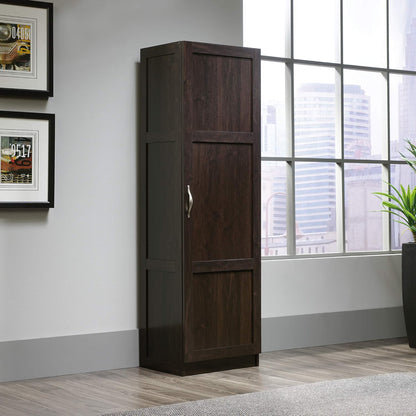 Cinnamon Cherry Pantry Storage Cabinet with Adjustable Shelves