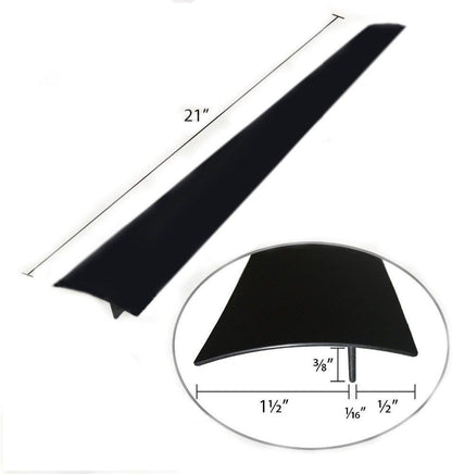 Flexible Silicone Stove Gap Covers 2 Pack, 21" Food Grade Gap Filler Between Counter and Stovetop, Easy to Clean, Black